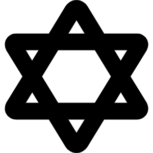 Star Of David Icon from Font Awesome Solid Set