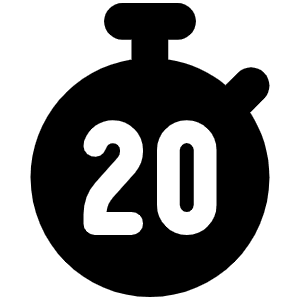 Stopwatch 20 Icon from Font Awesome Solid Set
