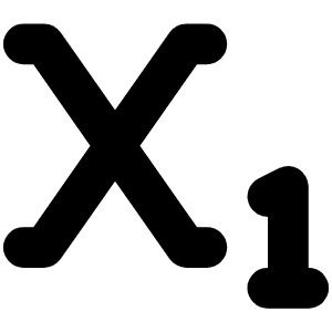 Subscript Icon from Font Awesome Solid Set