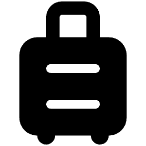 Suitcase Rolling Icon from Font Awesome Solid Set