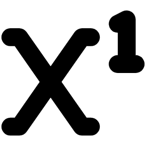 Superscript Icon from Font Awesome Solid Set