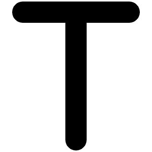 T Icon from Font Awesome Solid Set