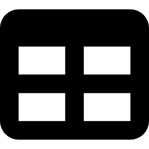 Table Icon from Font Awesome Solid Set