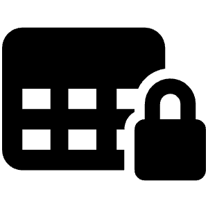 Table Cells Row Lock Icon from Font Awesome Solid Set