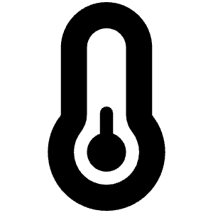 Temperature Quarter Icon from Font Awesome Solid Set