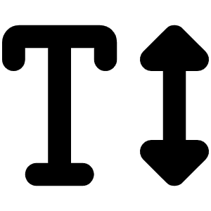 Text Height Icon from Font Awesome Solid Set
