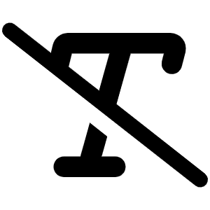 Text Slash Icon from Font Awesome Solid Set