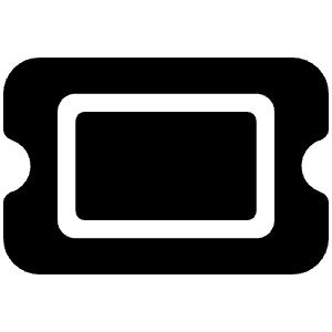 Ticket Icon from Font Awesome Solid Set