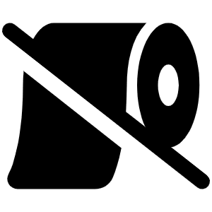 Toilet Paper Slash Icon from Font Awesome Solid Set