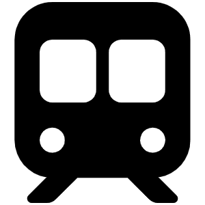 Train Subway Icon from Font Awesome Solid Set