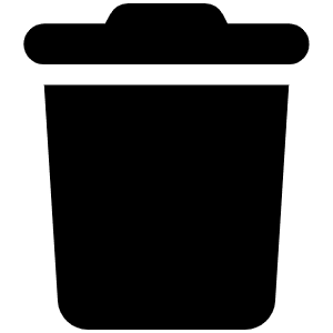Trash Icon from Font Awesome Solid Set