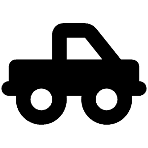 Truck Pickup Icon from Font Awesome Solid Set