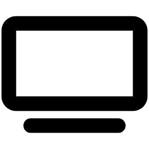 Tv Icon from Font Awesome Solid Set