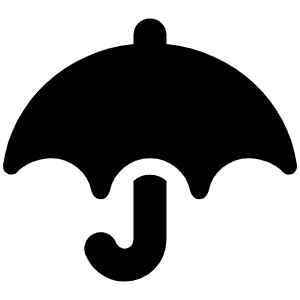 Umbrella Icon from Font Awesome Solid Set