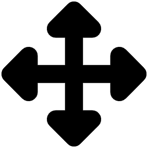 Up Down Left Right Icon from Font Awesome Solid Set