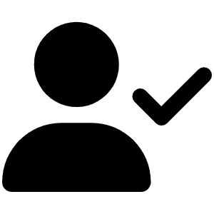User Check Icon from Font Awesome Solid Set