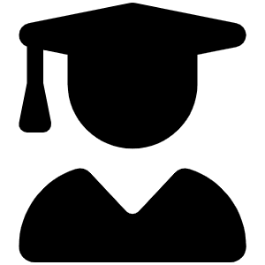 User Graduate Icon from Font Awesome Solid Set