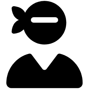 User Ninja Icon from Font Awesome Solid Set