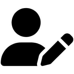 User Pen Icon from Font Awesome Solid Set