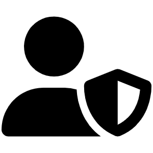 User Shield Icon from Font Awesome Solid Set