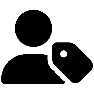 User Tag Icon from Font Awesome Solid Set