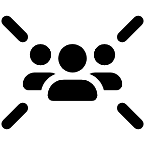 Users Rays Icon from Font Awesome Solid Set