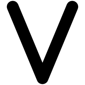 V Icon from Font Awesome Solid Set
