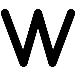 W Icon from Font Awesome Solid Set