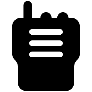 Walkie Talkie Icon from Font Awesome Solid Set