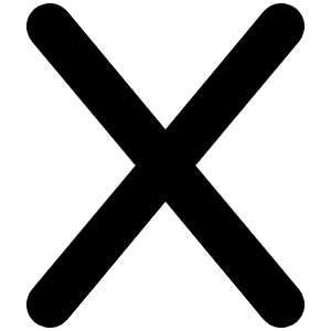 X Icon from Font Awesome Solid Set