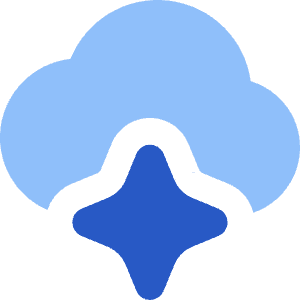 Ai Cloud Spark Icon from Core Flat Set