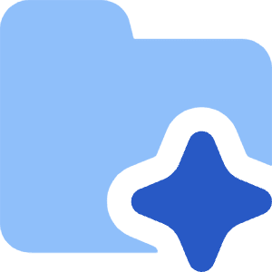 Ai Folder Spark Icon from Core Flat Set