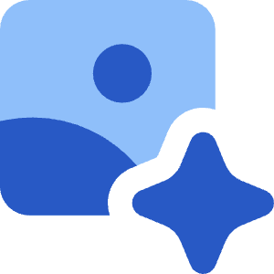 Ai Generate Landscape Image Spark Icon from Core Flat Set