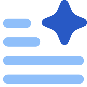 Ai Generate Text Spark Icon from Core Flat Set