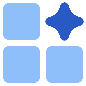 Ai Generate Variation Spark Icon from Core Flat Set