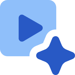Ai Generate Video Spark Icon from Core Flat Set