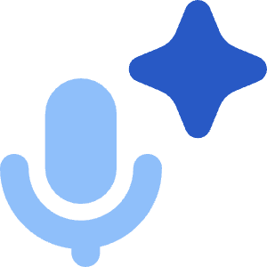 Ai Generate Voice Spark 2 Icon from Core Flat Set