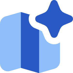 Ai Map Generating Spark Icon from Core Flat Set