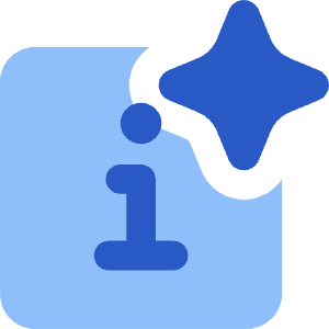 Generate Insight Square Icon from Core Flat Set