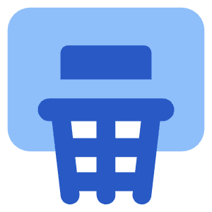 Basketball Hoop Icon from Core Flat Set
