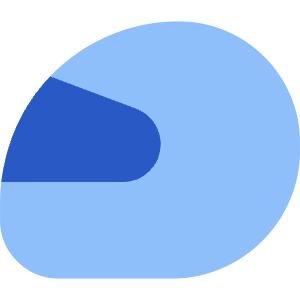 Motorsports Helmet Icon from Core Flat Set