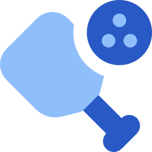 Pickleball Icon from Core Flat Set