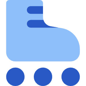 Roller Skating Icon from Core Flat Set
