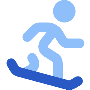 Snowboarding Icon from Core Flat Set