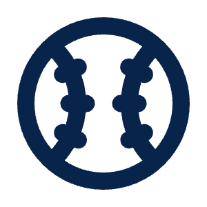 Baseball Line Icon from Mingcute Line Set