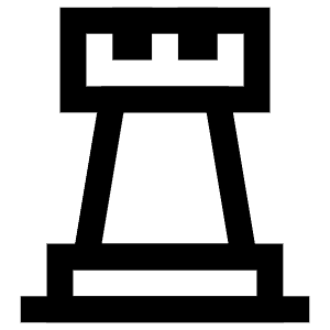Chess Piece Tower Icon from Atlas Line Set