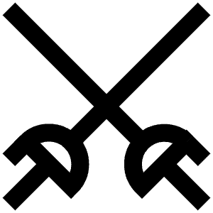 Fencing Swords Icon from Atlas Line Set