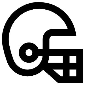 Football Helmet Icon from Atlas Line Set