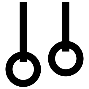 Gymnastics Rings Icon from Atlas Line Set