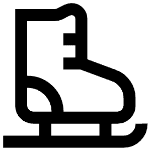 Ice Skate Icon from Atlas Line Set